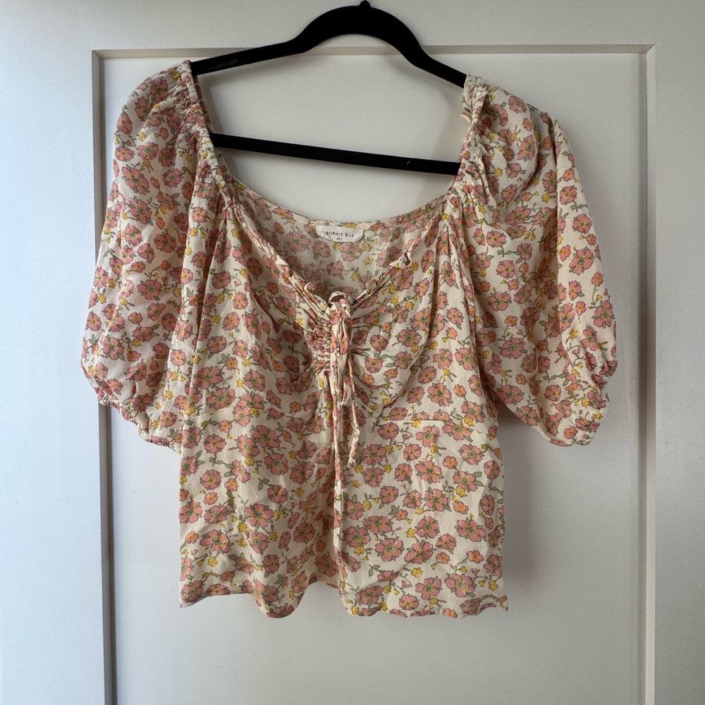 Sophie Rue floral cropped top